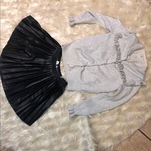 H&M Black Pleated Skirt for Kids